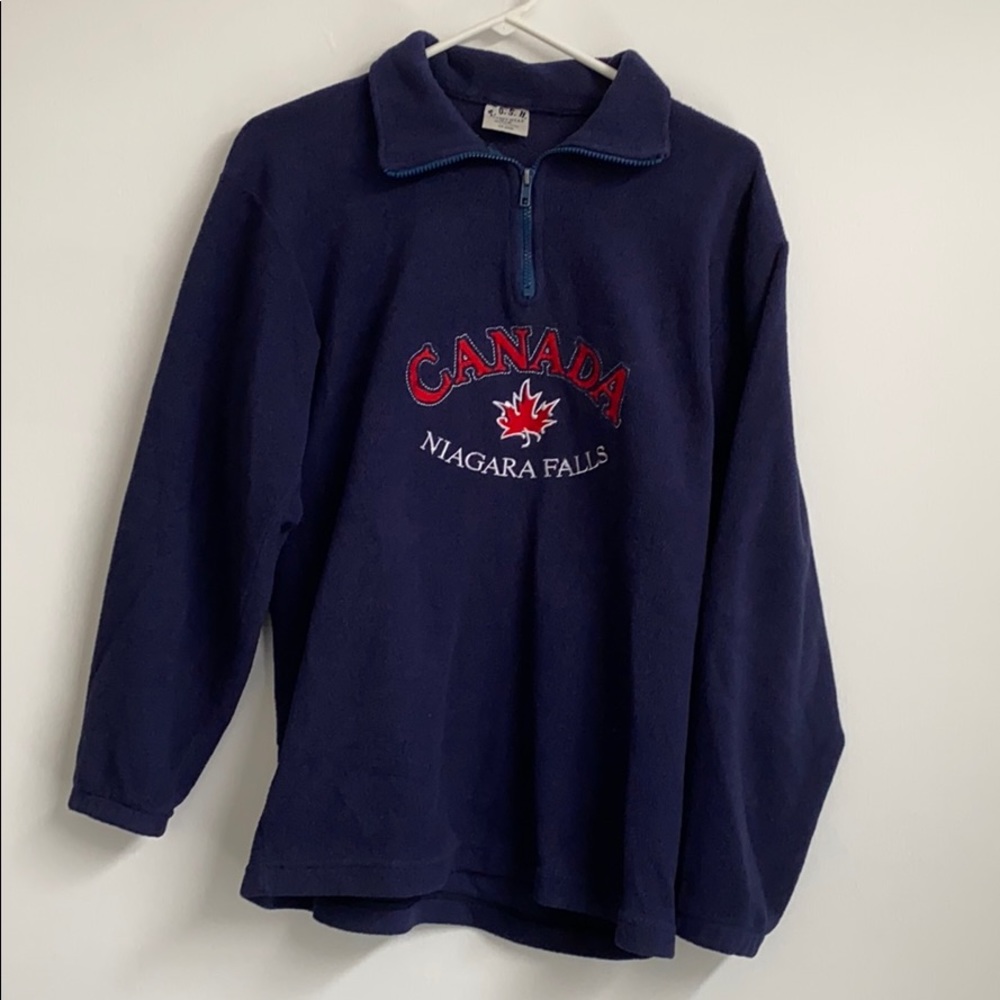 Canada 🇨🇦 Navy Blue quarter zip